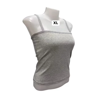 เสื้อเกาะอกมีสายบิ๊กไซส์XL เอวลอย (ผ้าคอตตอน) สาวอวบ​ ใส่สบายไม่ร้อน เนื้อผ้ายืดตามตัว