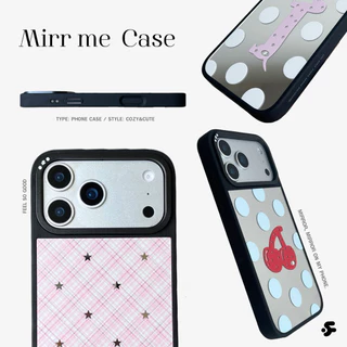 เคสโทรศัพท์ feelsogood.co with mirror & magnetic | MIRR ME Collection เคสขอบดำด้าน หนาจับถนัดมือ กระจกสกรีนลาย
