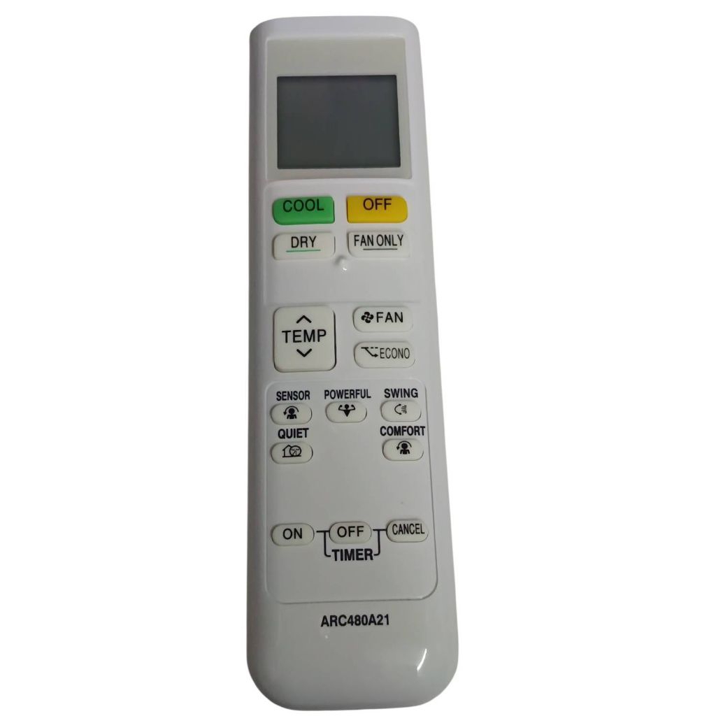 Remote Air Compatible With Daikin ARC480A21 สินค้าใส่ถ่านสามารถใช้งานได้เลยไม่ต้องจูน ฟังก์ชั่นครบปุ่มกดง่ายหน้าจอใหญ่