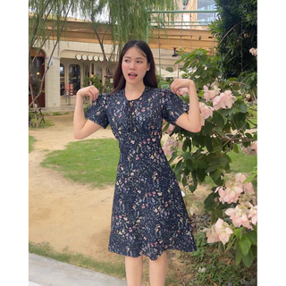 🍭☁️ Mabel dress เดรสคอกุ้น ผูกโบว์ เดรสทำงาน ผ้านุ่มลื่น ใส่แล้วไม่ร้อน รีดเรียบง่าย (ตัดสั้นฟรี ระบุในโน๊ตเท่านั้น)