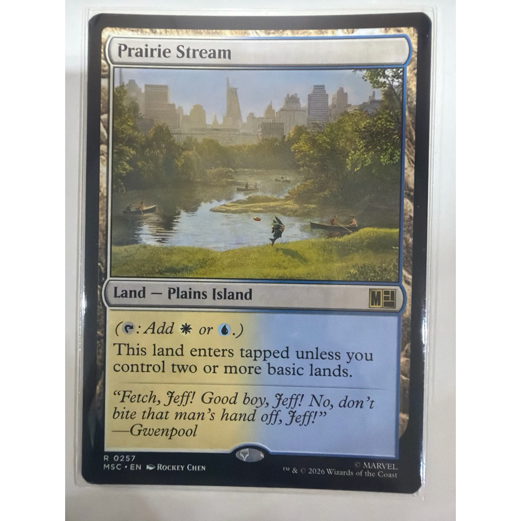 Marvel Super Heroes Eternal-Legal: Prairie Stream ของแท้พร้อมส่ง MTG Magic the gathering card game