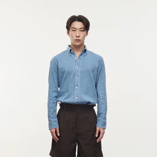 Contemp Denim Shirt Long Sleeve : Button Down