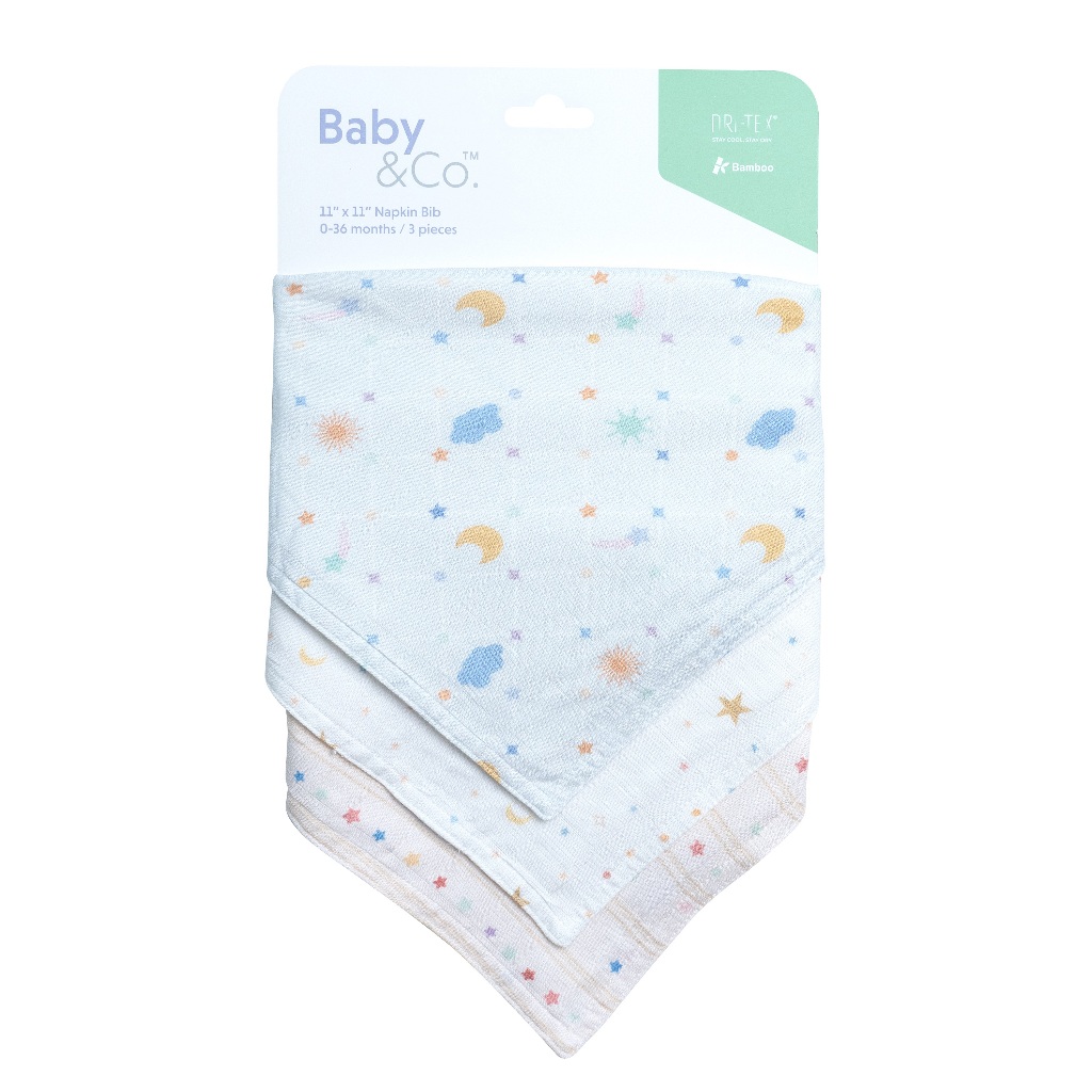 Baby & Co. مريلة منديل بامبو متعددة الاستخدامات — صورة 8