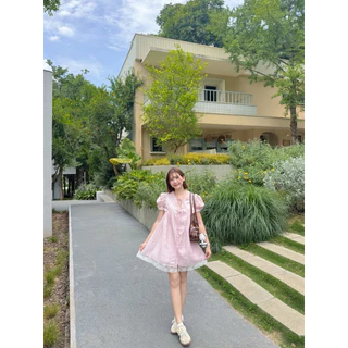 dress018- ✨🩰ballet princess dress 👒🏡✨เดรสบัลเล่ต์แขนตุ๊กตา 🧸
