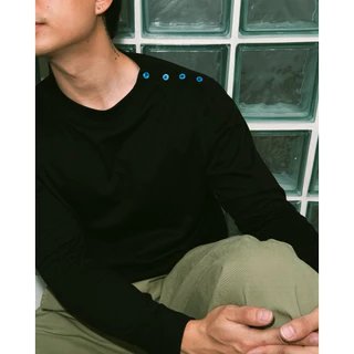 DUMB - Sailor Tee เสื้อยืดแขนยาวคอ boat neck กระดุมไหล่ inspired by vintage sailor sweater
