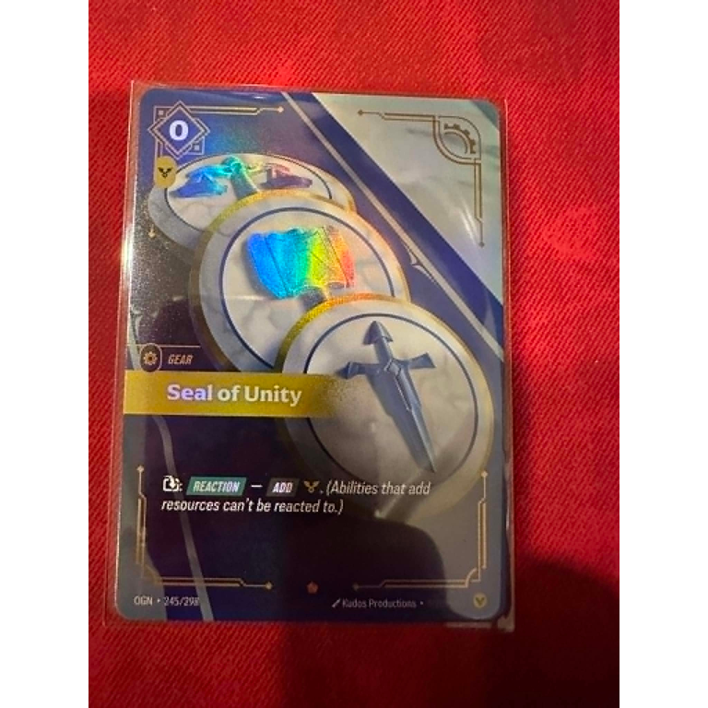 Seal of Unity Riftbound TCG League of Legends Card Game ระดับ Epic ชุด Origins