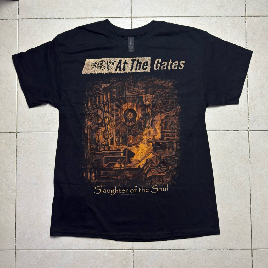#พร้อมส่ง เสื้อวง AT THE GATES T-SHIRT - SLAUGHTER OF THE SOUL (BLACK) ลิขสิทธิ์แท้ UK