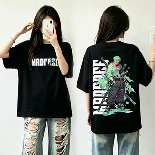ZY 2026 เสื้อผู้ชาย เสื้อยืด T-shirt โอเวอร์ไซส์ สีขาว สีดำ วันพีซ Unisex วัยรุ่น เสื้อกวนๆ คอตตอนผสม