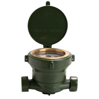 SANWA มิเตอร์น้ำ 1/2" (4 หุน) SV15 R 50 ทองเหลือง มาตรวัดน้ำ ซันวา ซันว่า Water meter