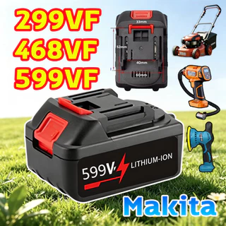 🔋 Makita แบตเตอรี่ 🔋 1088VF/599VF/468VF/299VFแบตเตอรี่ลิเธียม เครื่องตัดหญ้า ไฟฟ้า แบตสว่านไร้สาย Li-ion battery