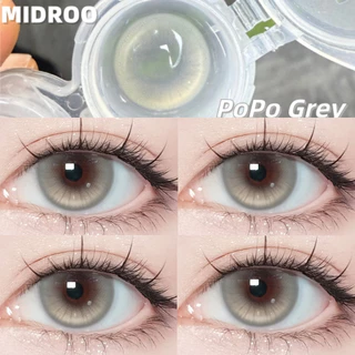 【ผ่าน FDA!!1คู่ลด20฿ 2คู่ลด40฿】Midroo รุ่นพิเศษ คอนแทคเลนส์บิ๊กอาย ฟิวลูกครึ่ง เลนส์ค่าสายตาสั้น PoPo รายเดือนคอนแทคเลน