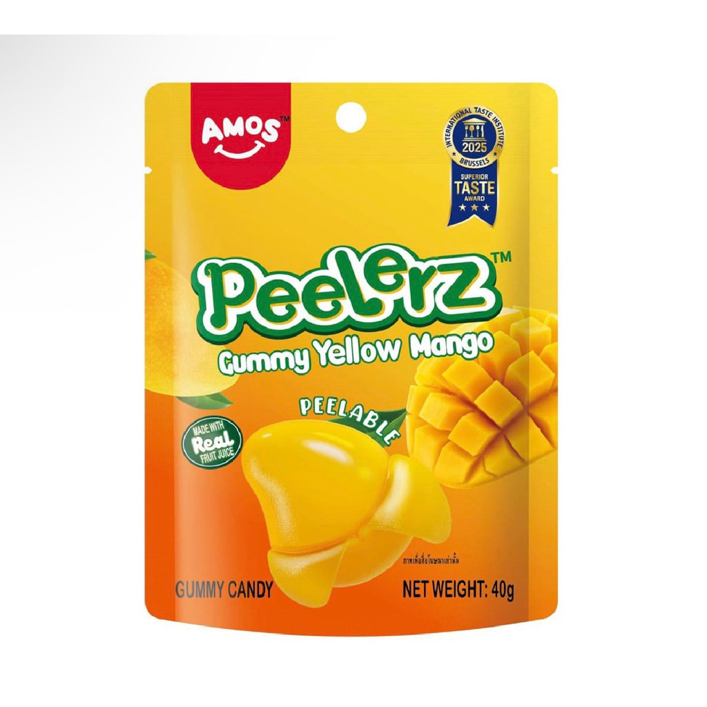 W/T/F Almos Peelerz gummy mango เยลลี่มะม่วงปอกเปลือก แบบใหม่ เยลลี่ปอกเปลือก 40g