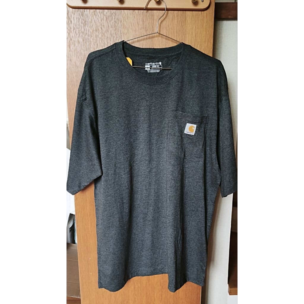 Carhartt k87 เสื้อยืดกระเป๋าหน้า แนวสตรีท ทรง Oversized รูปที่ 3