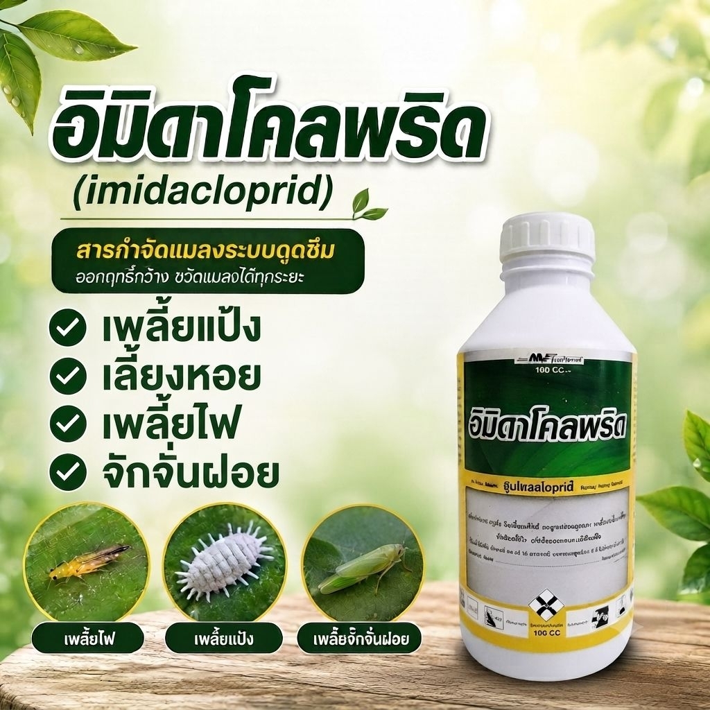 อิมิดาคลอปริด35%SC 1000 ซีซี สารกำจัดแมลง ออกฤทธิ์ดูดซึม