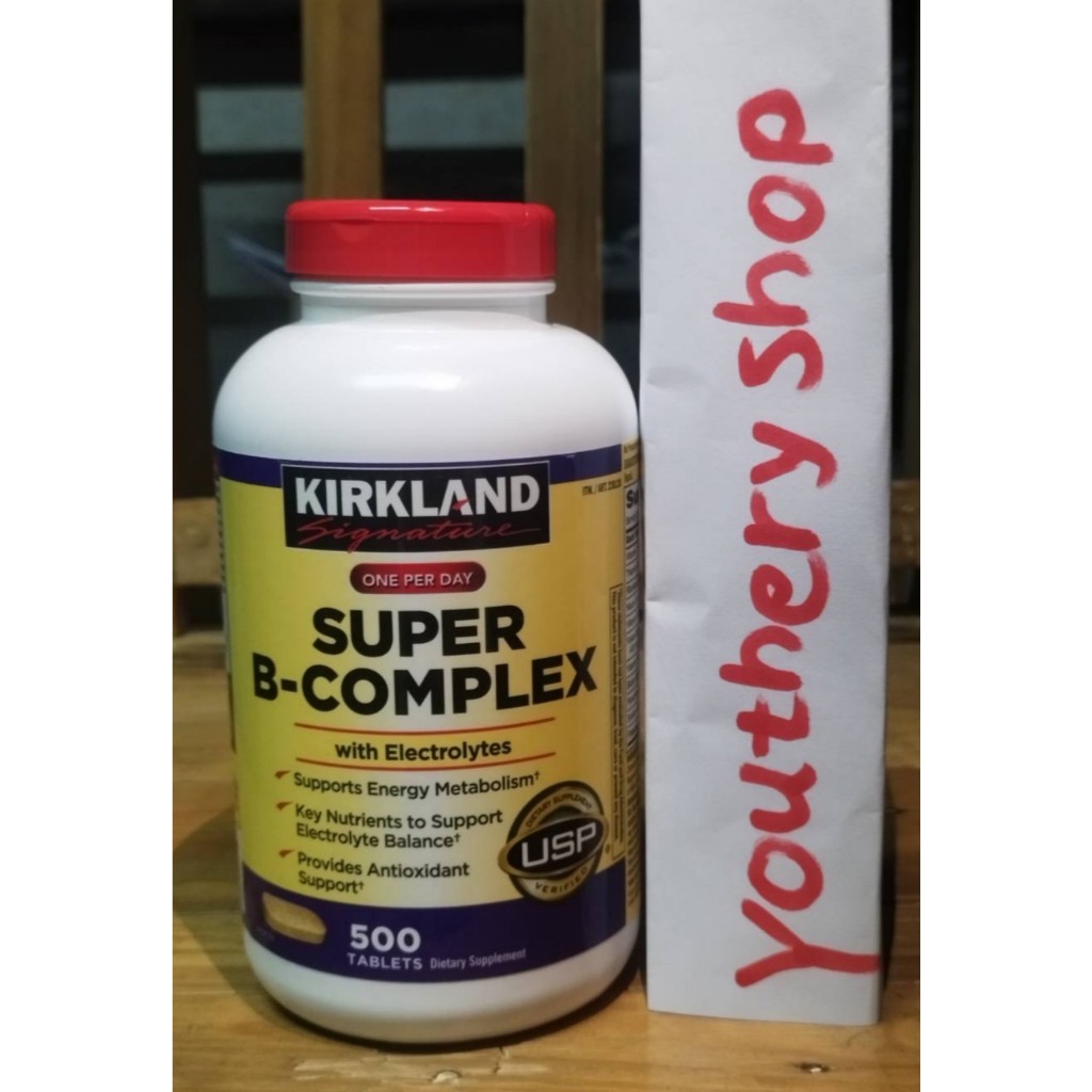 Kirkland Super B-Complex วิตามินบีรวม 500 Tablets (Exp.06/28)