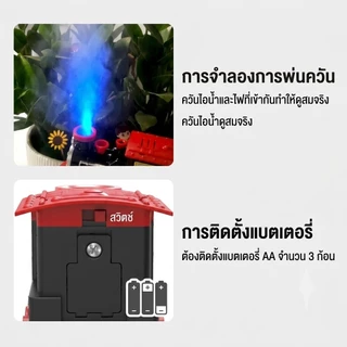 ของเล่นรถไฟ พ่นไอน้ำได้ มีไฟและเอฟเฟกต์เสียงสมจริง ชุดของเล่นตัวต่อรางรถไฟ DIY 24 ชิ้น