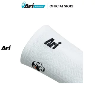 ARI ADEPT RUNNA CREW RUNNING SOCKS - WHITE (AHW1721-02) ถุงเท้า อาริ ADEPT RUNNA สีขาว