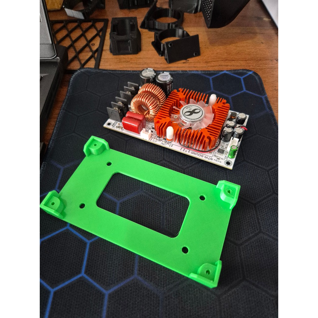 DIY ฐานยึดแอมป์ NTA-6001 งานปริ้น 3D แถมน๊อตฟรี