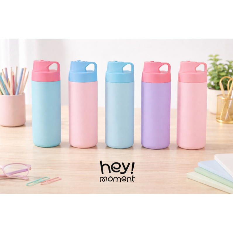 Moment Sport Pastel (500 ml.) – กระบอกน้ำเก็บอุณหภูมิรุ่นสปอร์ต ดีไซน์ทูโทน สีพาสเทลละมุนใจ