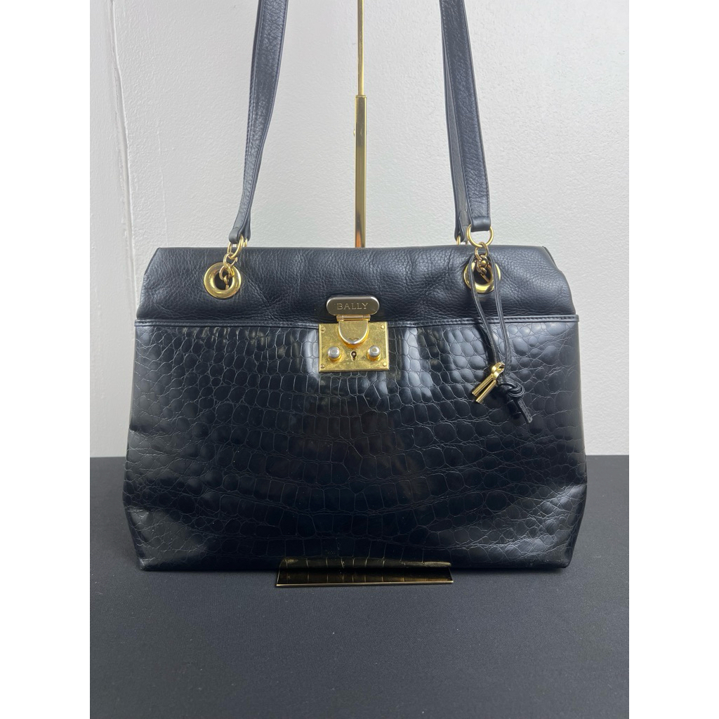 BALLY Embossed Shoulder Bag
