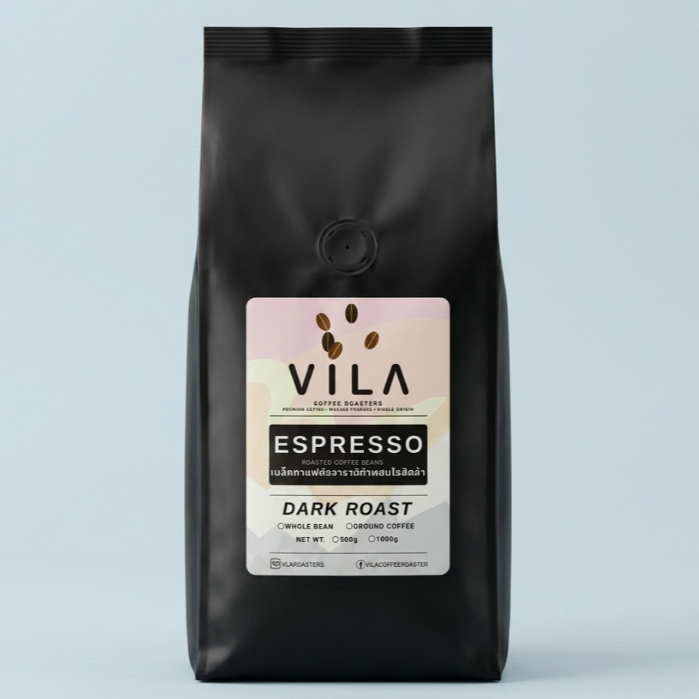 เมล็ดกาแฟเอสเพรสโซ่เบลนด์ ☕ขนาด 500g อาราบิก้าผสมโรบัสต้า50%