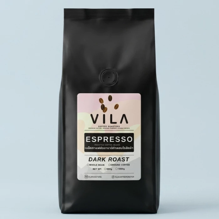 เมล็ดกาแฟเอสเพรสโซ่เบลนด์ ☕ขนาด 500g อาราบิก้าผสมโรบัสต้า50%