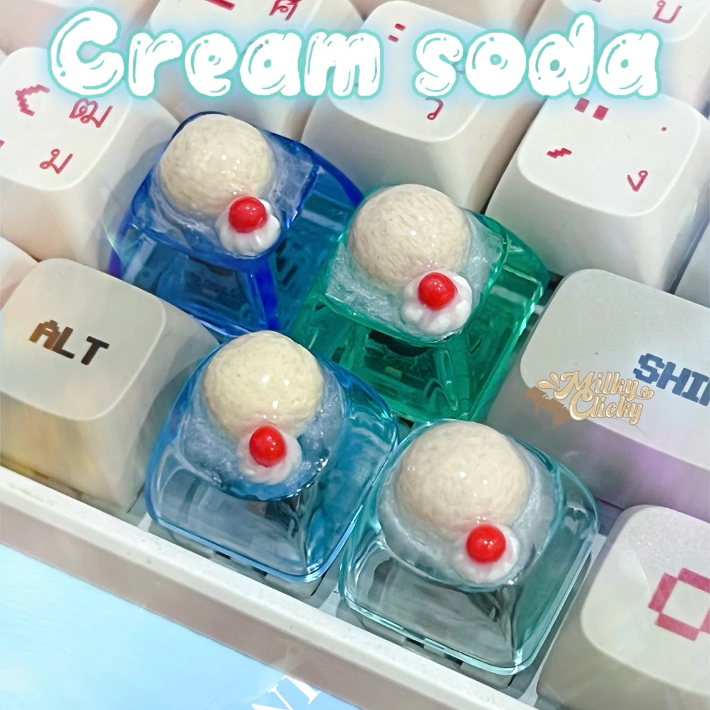 Cream soda mechanical Keycap คีย์แคปครีมโซดา🍨 [คีย์แคปเมคานิคอล]