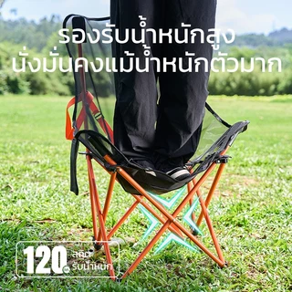 (สินค้าใหม่) openway เก้าอี้แคมป์ปิ้ง [รุ่นมูนแชร์] เก้าอี้สนาม ตาข่ายไนลอนคุณภาพสูง ทนทาน ระบายอากาศได้ดี