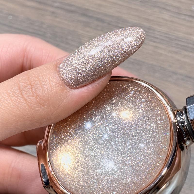 Sun Aura Glitter (147)  ใช้ตัดเส้นได้  ราคาต่อขวด  ยาทาเล็บเจล