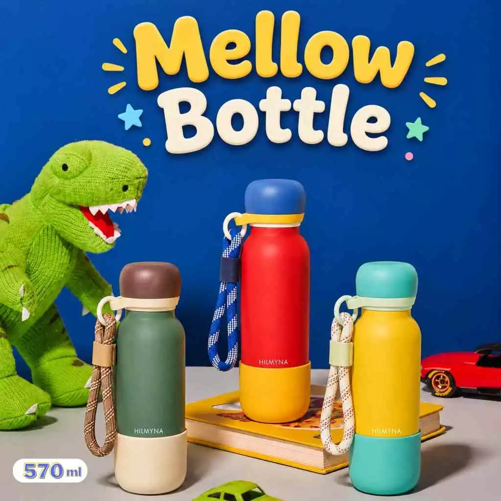 HILMYNA Mellow Bottle 570 ml. กระบอกน้ำสแตนเลสเก็บความเย็นขนาด 570 ml.