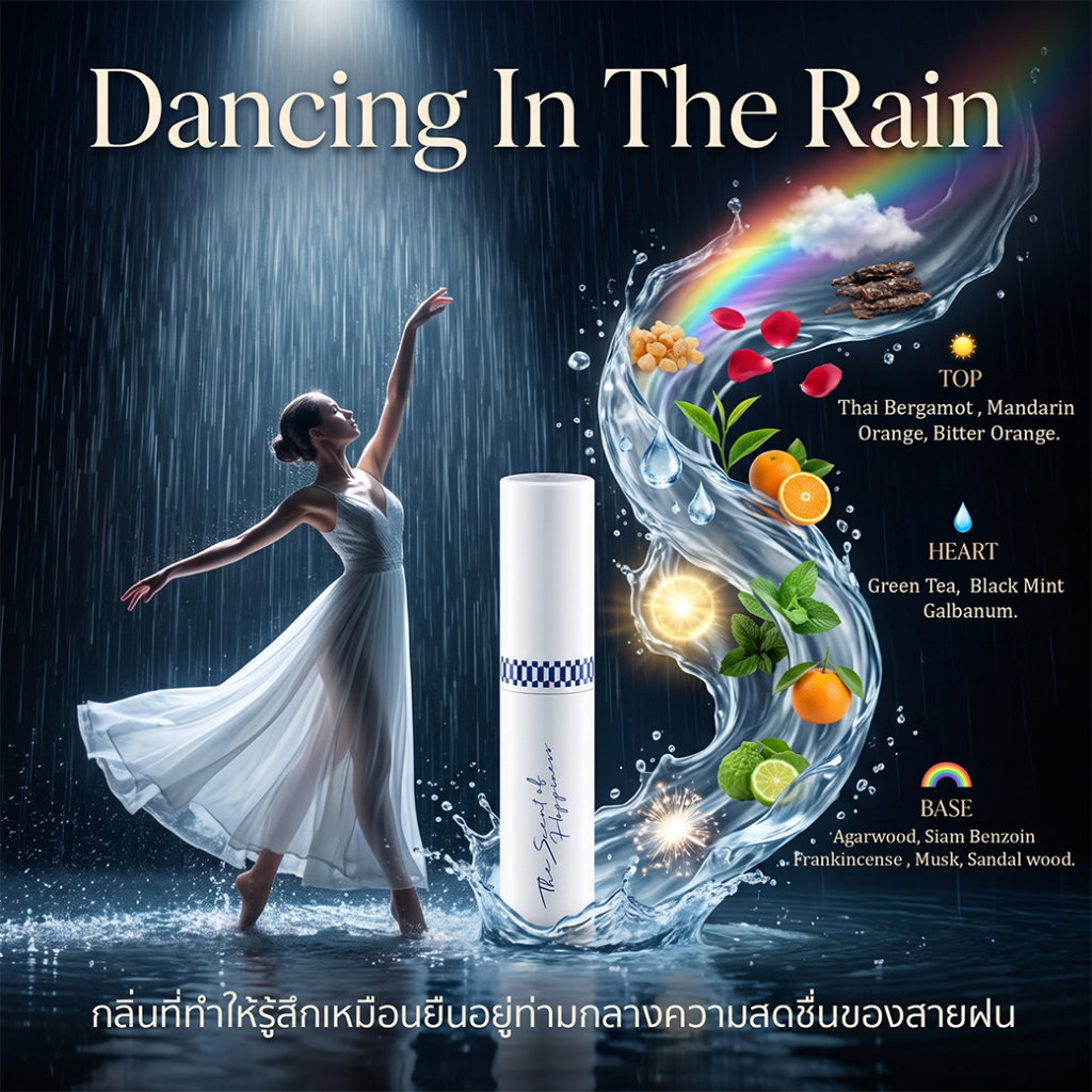 Butterfly Thai Perfume - น้ำหอมขนาด 10 ml. กลิ่น Dancing in the Rain