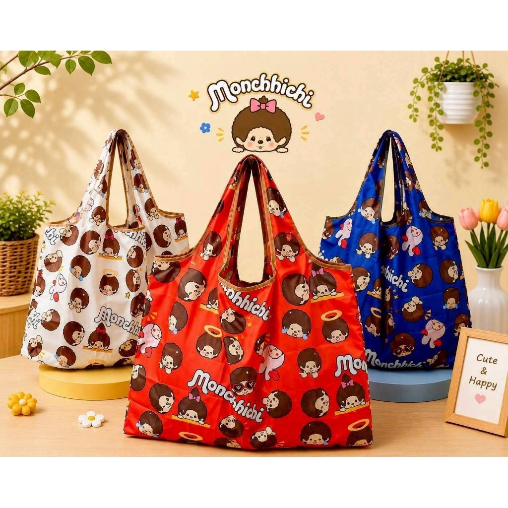 กระเป๋าผ้า Shopping Bag หรือ ถุงผ้าลดโลกร้อน วัสดุเป็นผ้า PP ทนทาน​ รองรับน้ำหนักได้ดี ชิ้นละ 69 บาท
