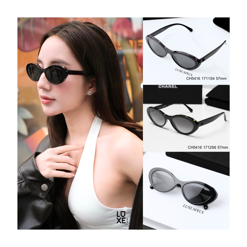 แว่นกันแดด Chanel CH5416 มีให้เลือกหลายสี ของแท้ 100% กล่องใบครบ