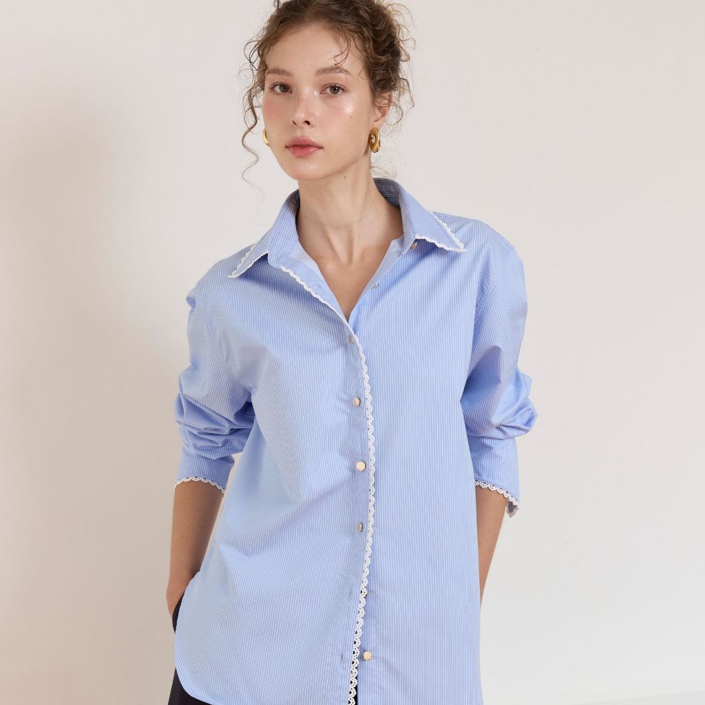 MAVE x NANCHALITA เสื้อ รุ่น Tone สี Blue