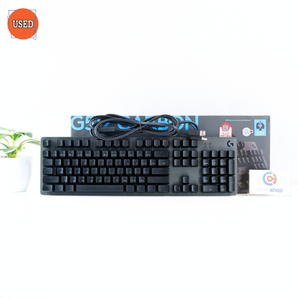 KEYBOARD (คีย์บอร์ด) LOGITECH G512 CARBON (GX BLUE CLICKY SWITCH) (RGB LED) P13766