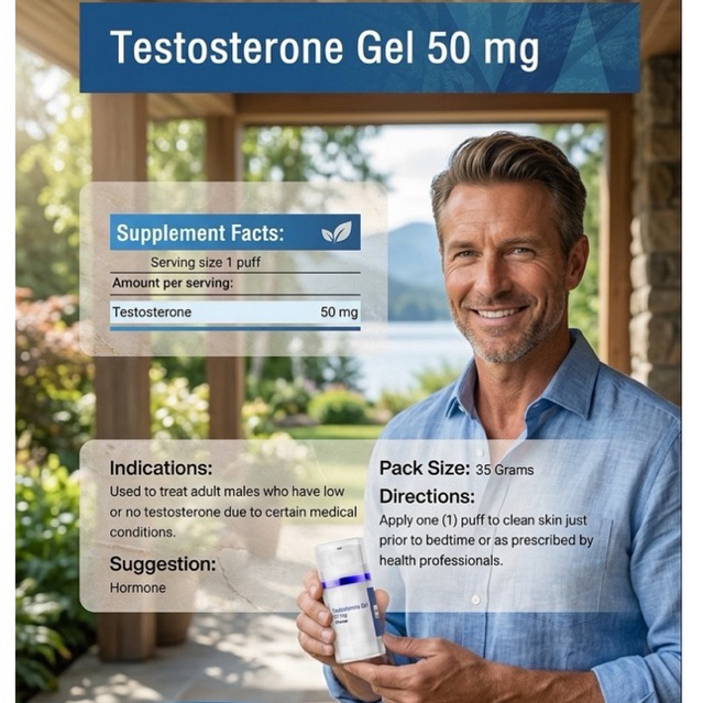 testosterone jelสำหรับผู้ชาย