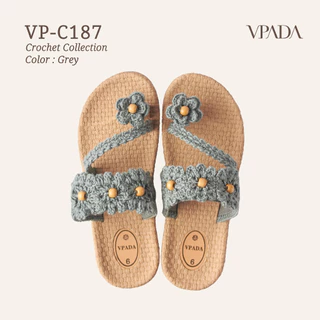 Vpada_sandals_VP-C187 Crochet Collection รองเท้าแตะชายหาดแบน รองเท้าแตะแฟชั่น