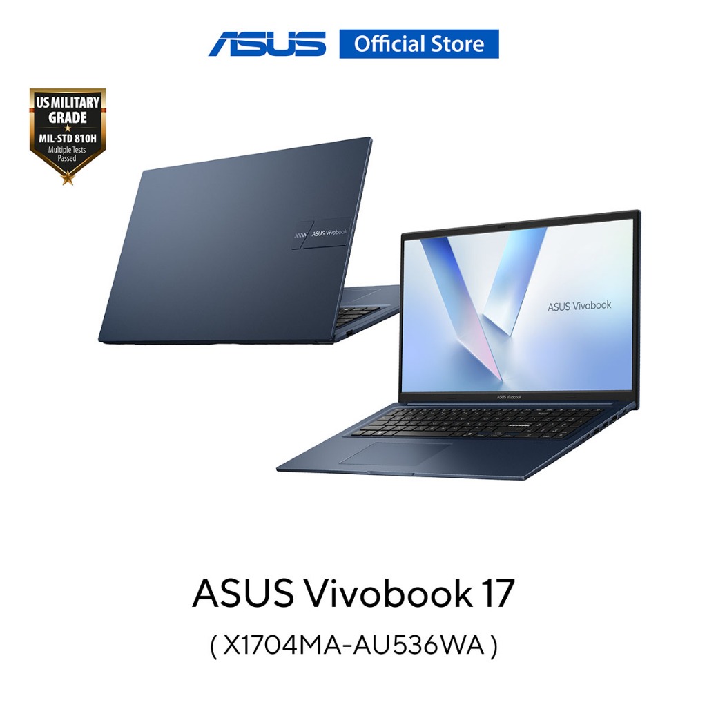 ASUS Vivobook 17 (X1704MA-AU536WA) 17.3" FHD (1920x1080), Intel C5-320 1.5G, 8GB, 512GB SSD, W11