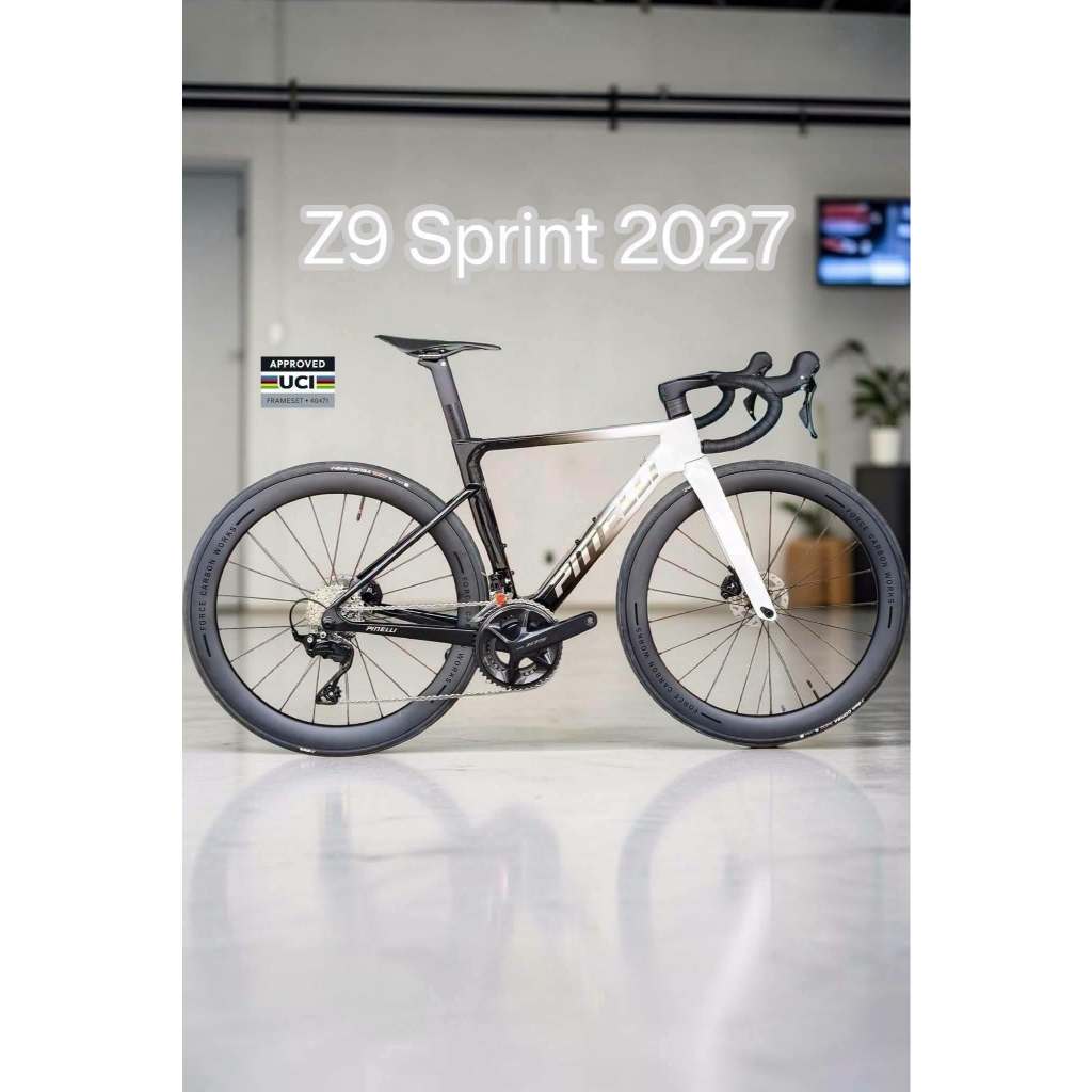 เสือหมอบ Pinelli รุ่น Z9 Sprint UCI 2027 Shimano 105 2x12sp , ล้อคาร์บอน Force ตัวท้อป