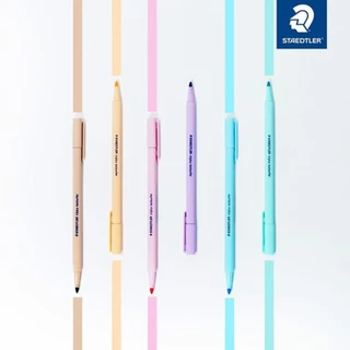 เซ็ตคู่สุดคุ้ม 1 แถม 1 Staedtler ปากกาตัดเส้น รุ่น 308 0.3mm./0.5mm. และ ปากกาเน้นข้อความ รุ่น Triplus Text 362 (คละสี)