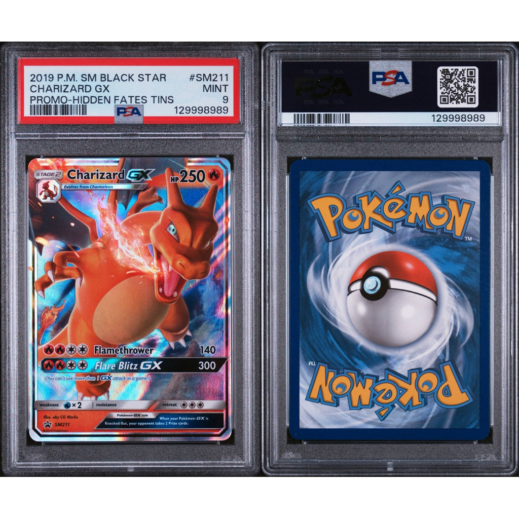 Card Grade Pokemon Charizard GX ลิซาร์ดอน GX PROMO ของแท้ สินค้าพร้อมส่ง