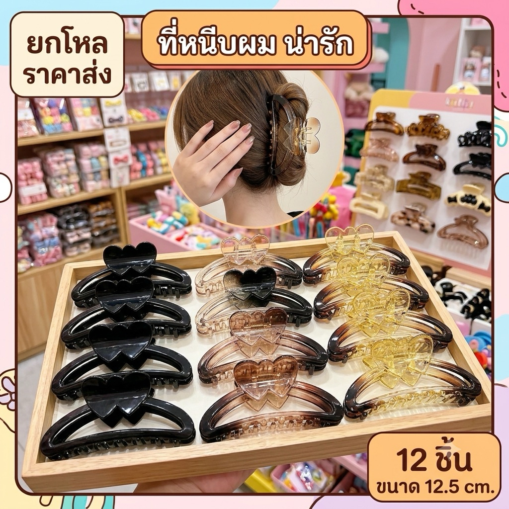 🌷ที่หนีบผม 🌷 มีหลายแบบ หลายขนาด งานดี คุณภาพ มีราคาส่ง