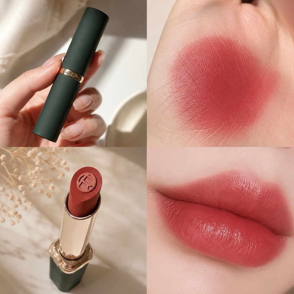 ลิปแมตต์ L'Oreal เบอร์ 129 (Intense Volume Matte) ลิปสลิมเนื้อนุ่ม เม็ดสีแน่น กลบสีปากมิด เบลอขอบปาก