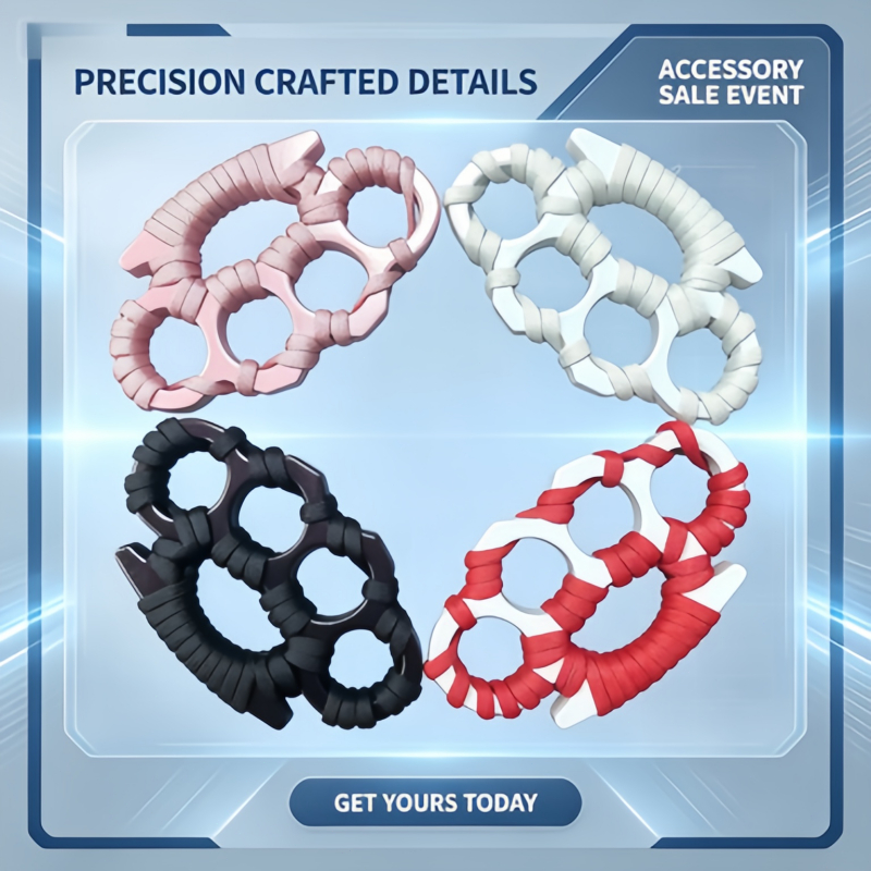 Pocket Size 4 Finger Steel Knuckle Duster Anti-slip Braided Wrap Personal Safety Self Defense Gear f