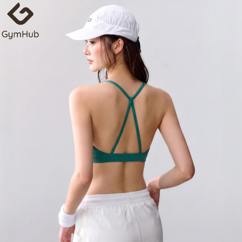 GymHub ชุดชั้นในกีฬาสตรีสายบาง เสริมหน้าอก ใส่โยคะ พิลาทีส ออกกำลังกาย