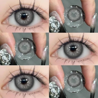 【FREE!GIFT】shinye Blue คอนแทคเลนส์ Deep sea Blue /Cosmic Black ตาใหญ่ ลายฮิต ขายดีมาก DIA14.5mm ,HE155-3