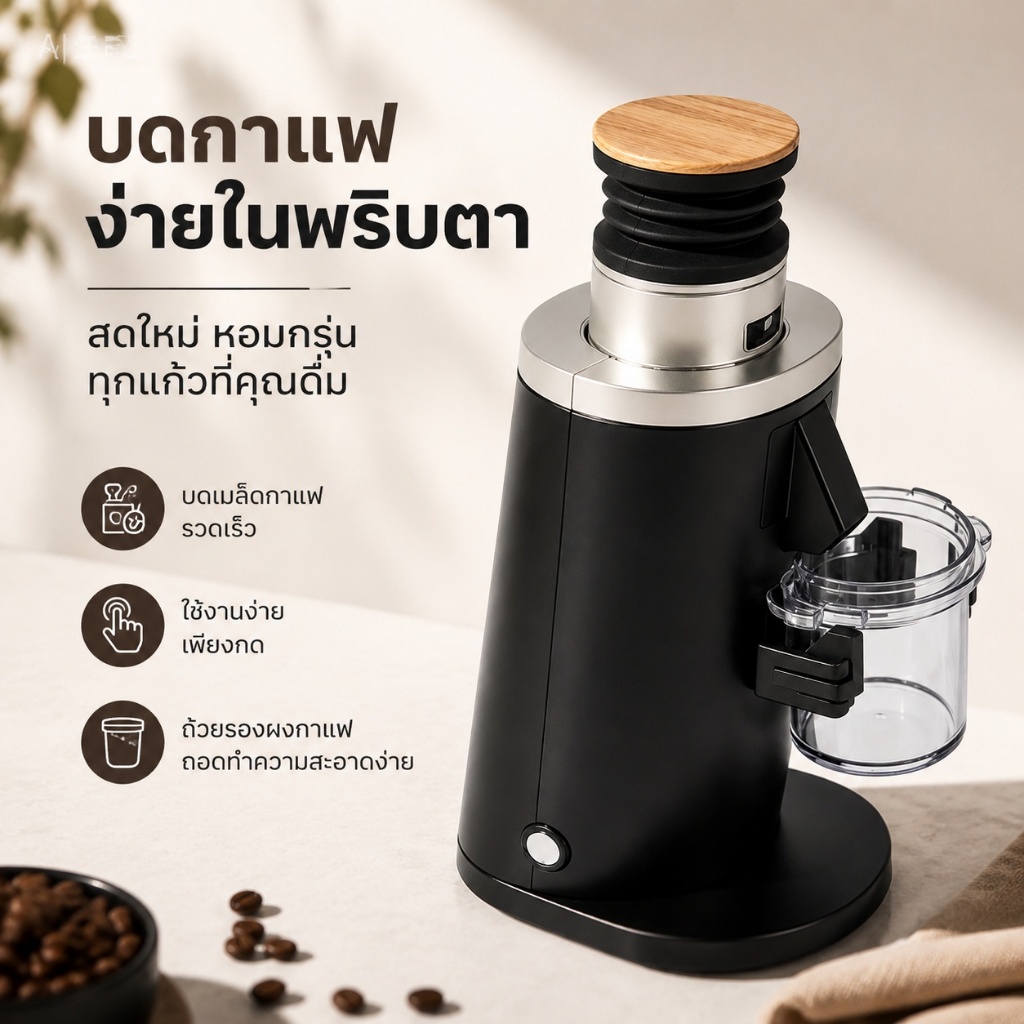 DF-54 Single-dose Coffee Grinder เครื่องบดกาแฟ เฟืองขนาด 54มม