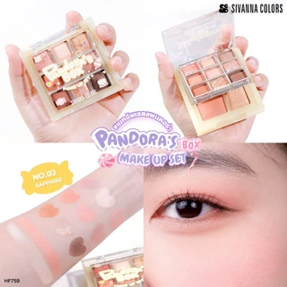 HF759 ซีเวนน่า คัลเลอร์ส แพนโดร่า บ็อกซ์ เมค อัพ เซท Sivanna Colors Pandora's Box Make Up Set
