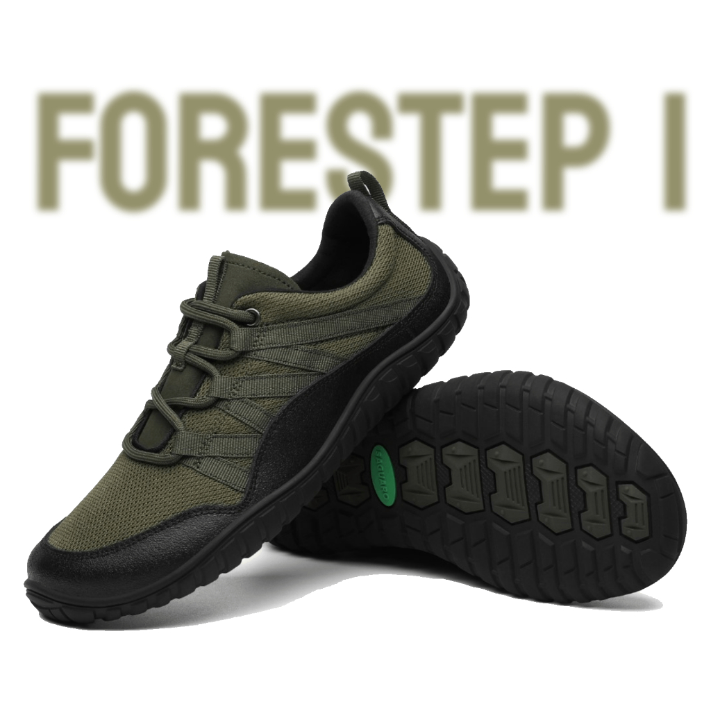 รองเท้าหน้ากว้าง Saguaro Forestep เหมาะสำหรับเดินป่าเดินเทรล สไตล์มินิมอล barefoot shoes สีเขียว