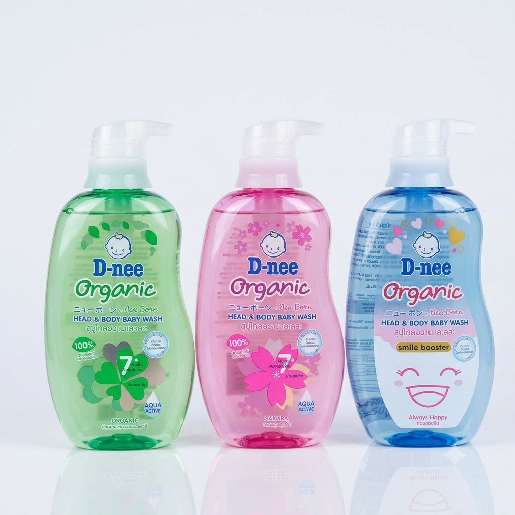 🌟🌟D-nee Head&Body Baby Wash ดีนี่ สบู่เหลวอาบน้ำ และสระผม ขนาด 380มล.สบู่เหลวเด็ก ครีมอาบน้ำเด็ก🌟🌟